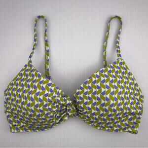 Shade & Shore Lightly Lined Twist-Front Bralette Bikini Top